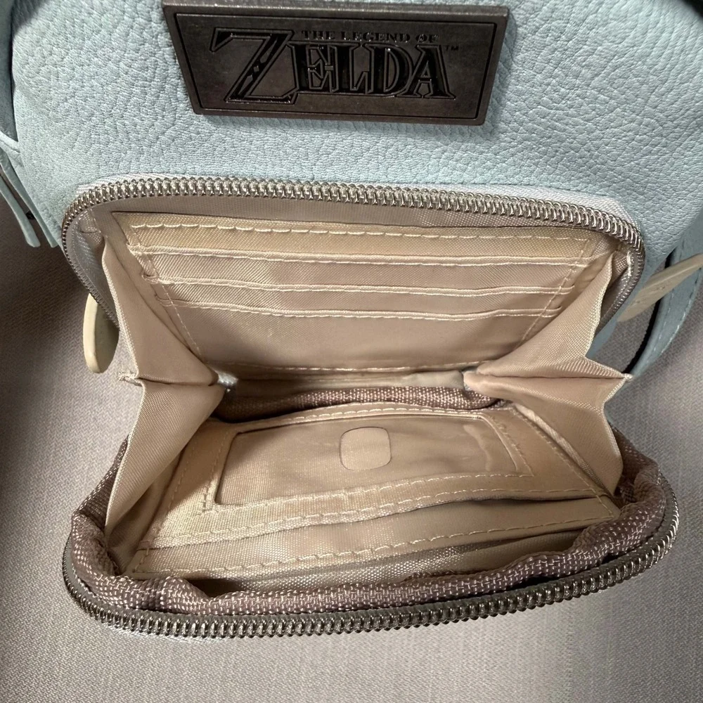 The Legend of Zelda Mini Backpack Blue Faux Leather Winged Gamer Bag New